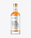 Frosted Glass Whisky Bottle Mockup