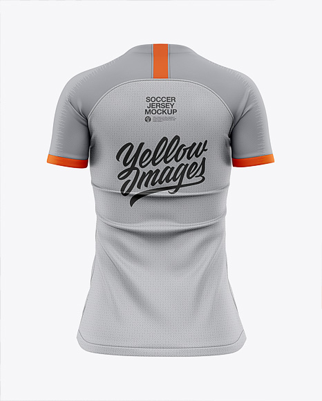 Women’s Soccer Jersey Mockup - Back View