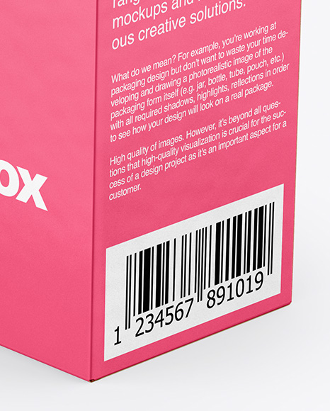 Paper Box Mockup