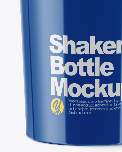 Glossy Shaker Bottle Mockup