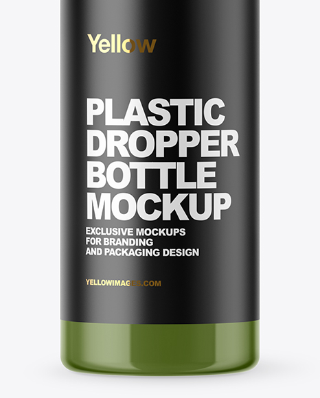 Glossy Dropper Bottle Mockup