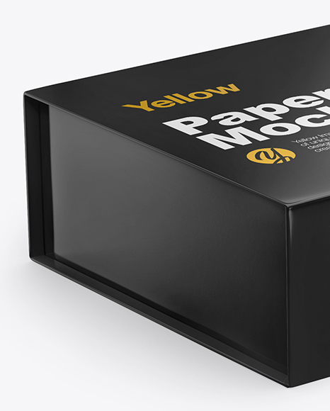 Glossy Paper Box Mockup Glossy Paper Box Mockup
