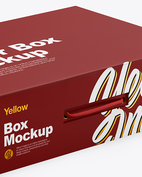 Matte Paper Box Mockup