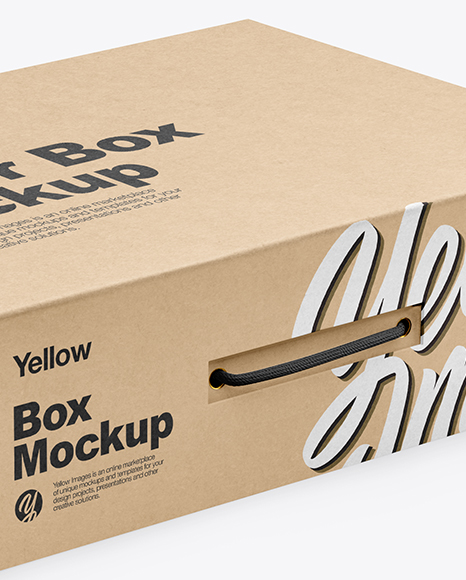 Kraft Paper Box Mockup