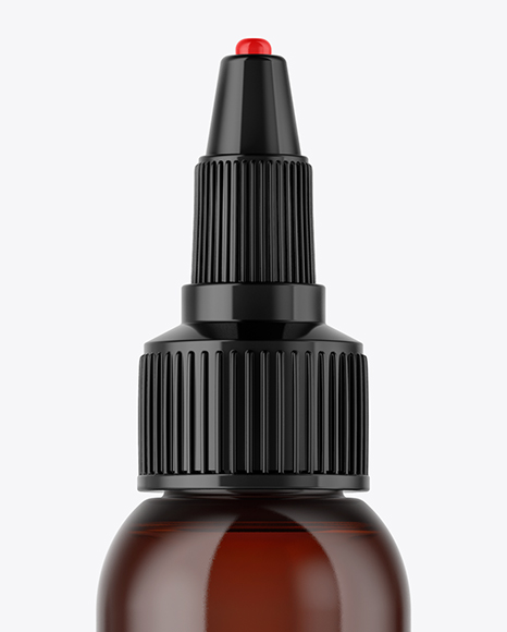 Amber Glass Dropper Bottle Mockup