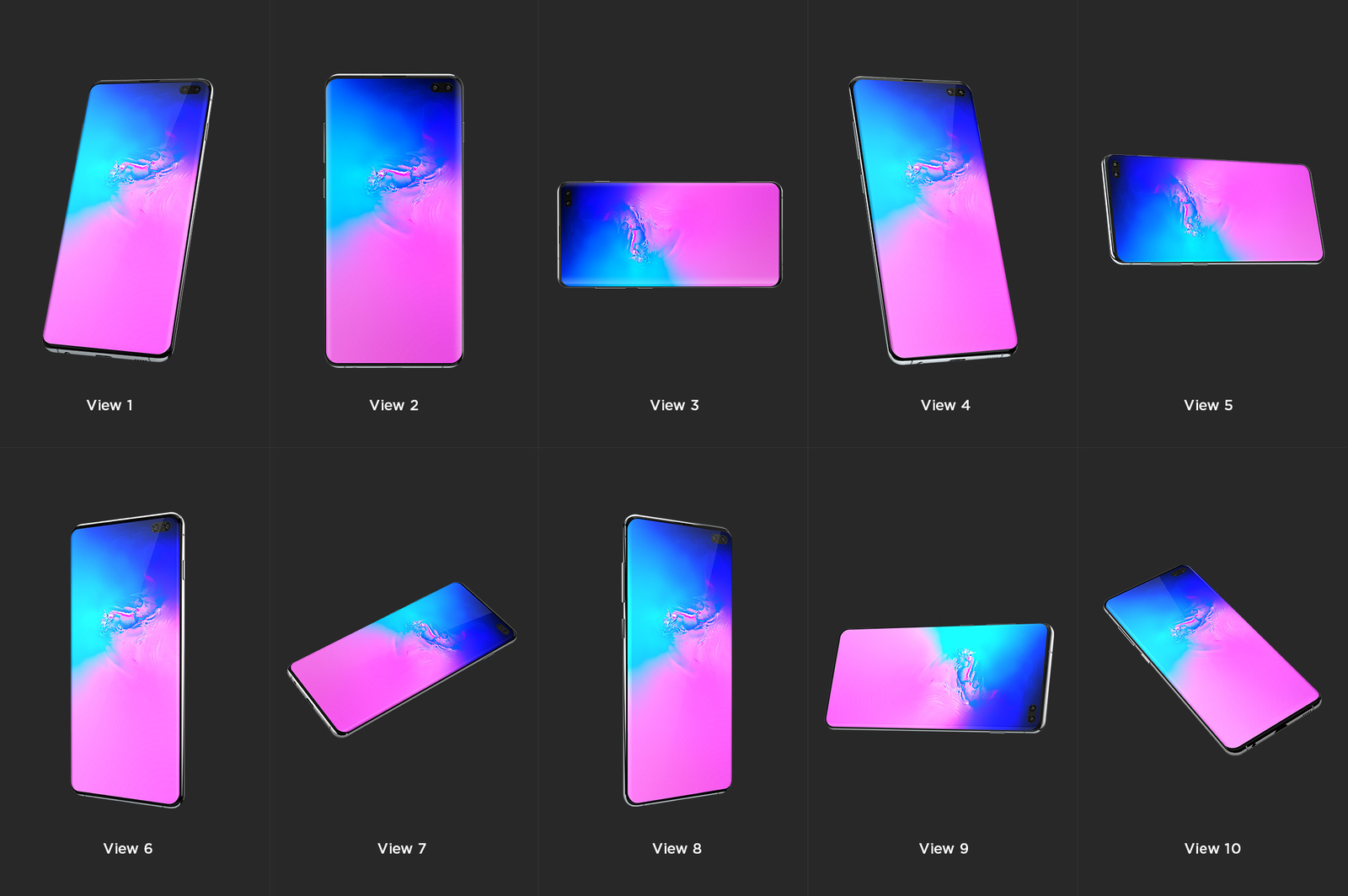 Samsung Galaxy S10+ Design Mockup Samsung Galaxy S10+ Design Mockup