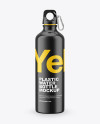 Glossy Plastic Water Bottle Mockup