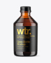 Amber Glass Bottle Mockup Amber Glass Bottle Mockup