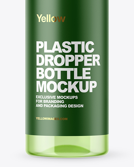 Clear Glass Dropper Bottle Mockup