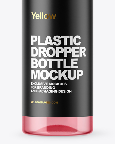 Clear Glass Dropper Bottle Mockup