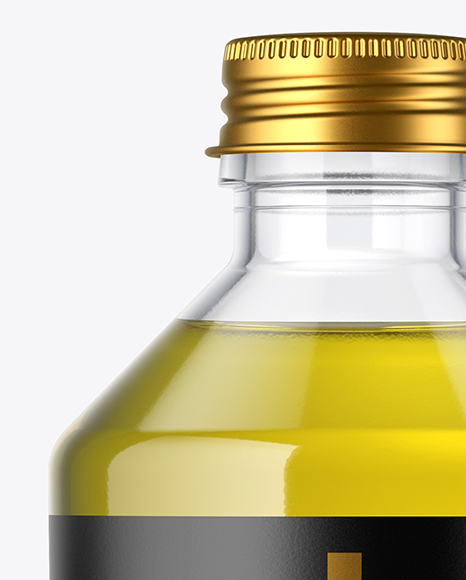 Clear Glass Oil Bottle Mockup Clear Glass Oil Bottle Mockup