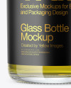 Clear Glass Oil Bottle Mockup Clear Glass Oil Bottle Mockup