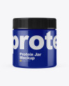 Glossy Protein Jar Mockup