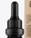 Matte Dropper Bottle w/ Kraft Box Mockup Matte Dropper Bottle w/ Kraft Box Mockup