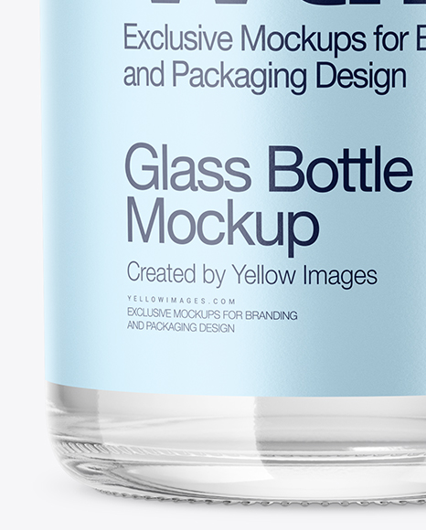 Clear Glass Water Bottle Mockup Clear Glass Water Bottle Mockup