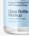 Clear Glass Water Bottle Mockup