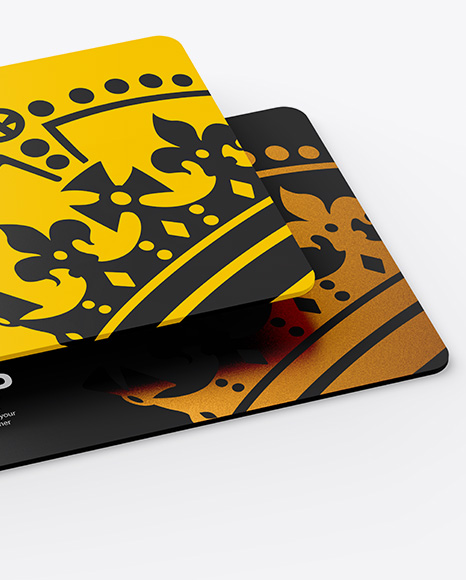 Two Plastic Cards Mockup