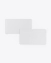 Two Paper Business Cards Mockup