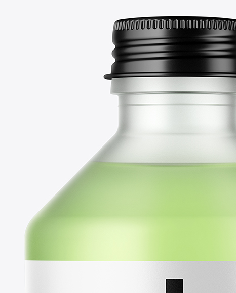 Frosted Glass Bottle Mockup