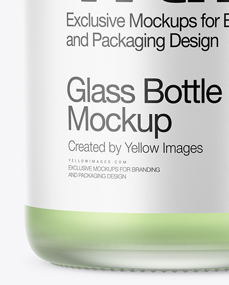 Frosted Glass Bottle Mockup