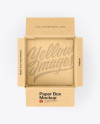 Opened Kraft Box Mockup Opened Kraft Box Mockup