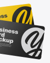 Glossy Business Cards Mockup