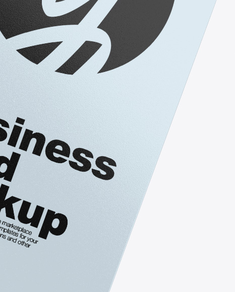 Two Transparent Business Cards Mockup