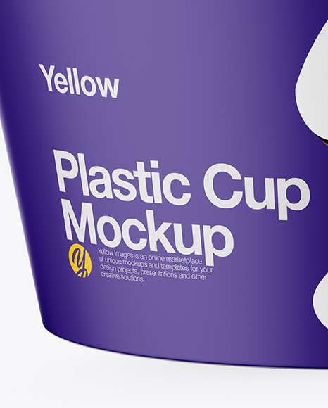 Matte Plastic Cup Mockup