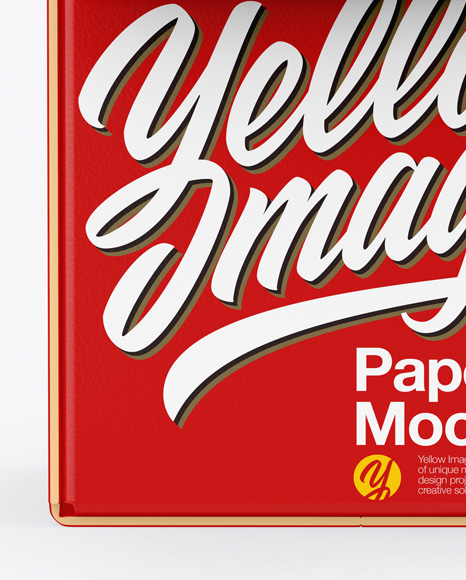 Opened Paper Box Mockup Opened Paper Box Mockup