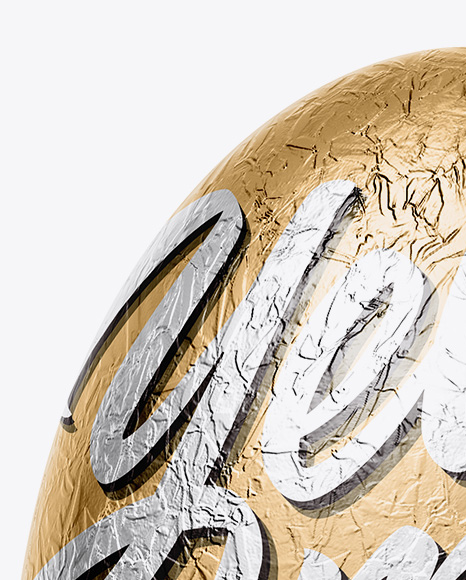 Egg in Foil Mockup - Front View