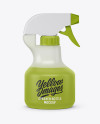 Frosted Plastic Sprayer Bottle Mockup