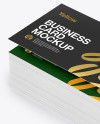 Stack of Business Cards Mockup