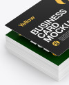 Stack of Business Cards Mockup