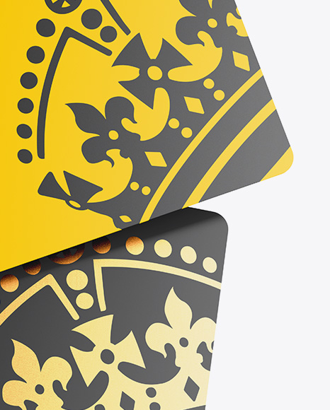 Two Plastic Cards Mockup