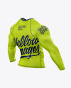 Men's Long Sleeve Jersey on Athletic Body Mockup