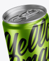 Two Metallic Alluminium Cans Mockup