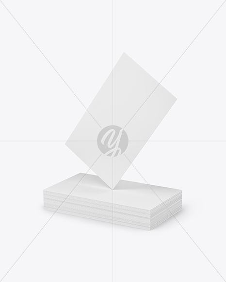 Stack of Business Cards Mockup