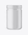 Matte Protein Jar Mockup - Front View