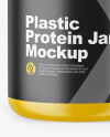 Matte Protein Jar Mockup - Front View