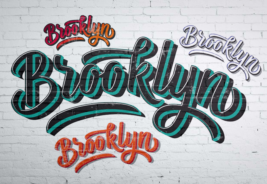 Brooklyn Vector Lettering