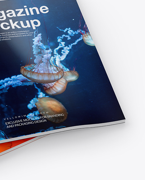 A4 Glossy Magazines Mockup