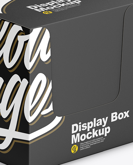 Closed Display Box Mockup