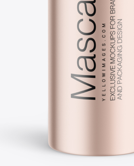 Metallic Mascara Tube Mockup