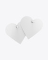 Two Heart Shaped Notes Mockup