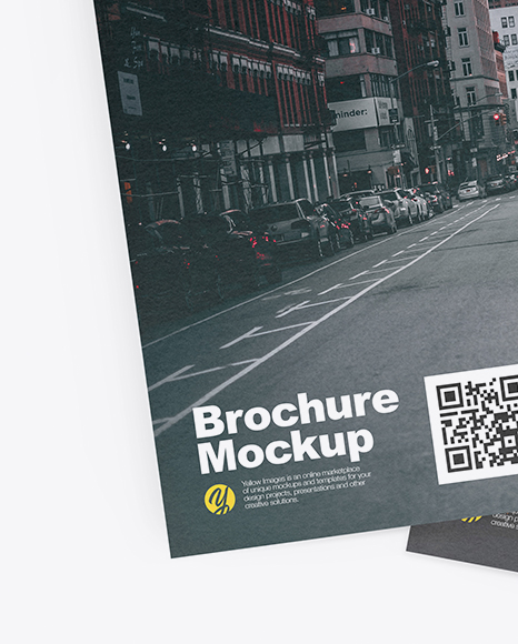 Two Textured Brochures Mockup