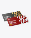 Paper Business Cards Mockup