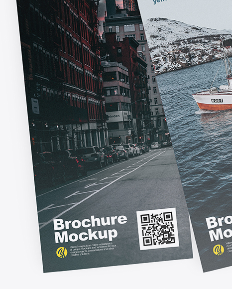 Three Brochures Mockup