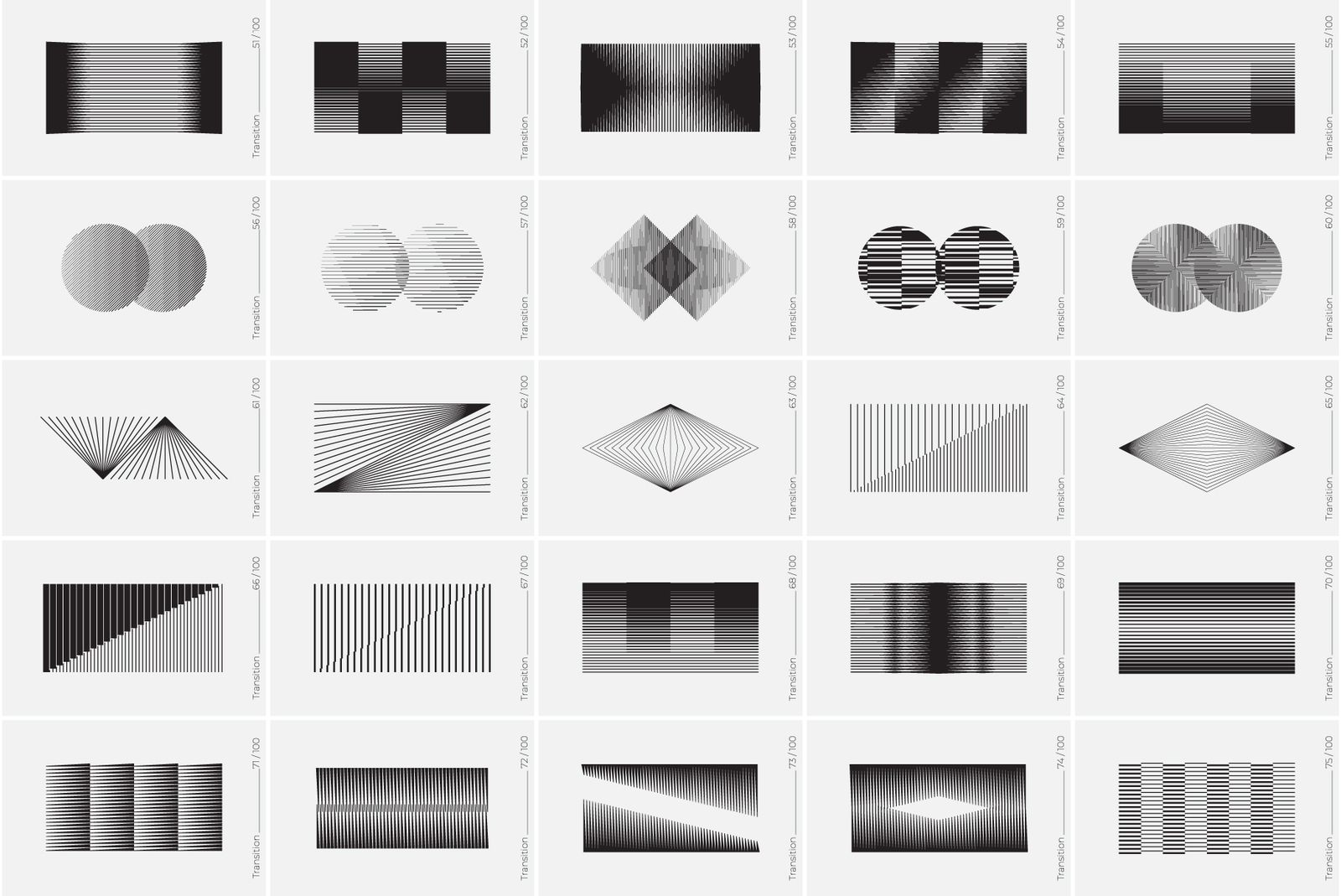 100 Transition Shapes