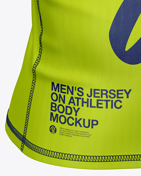 Men's Jersey on Athletic Body Mockup