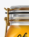 Glass Jar with Honey Mockup